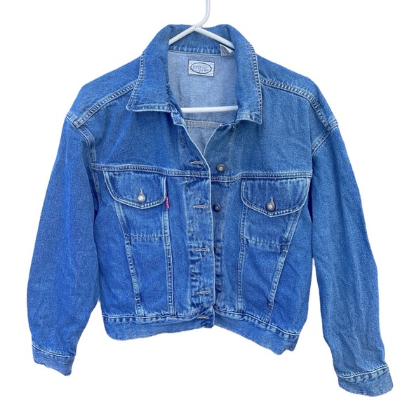 Bugle Boy Jackets & Blazers - Vintage Bugle Boy For Her Blue Denim Jacket Womens Size Small